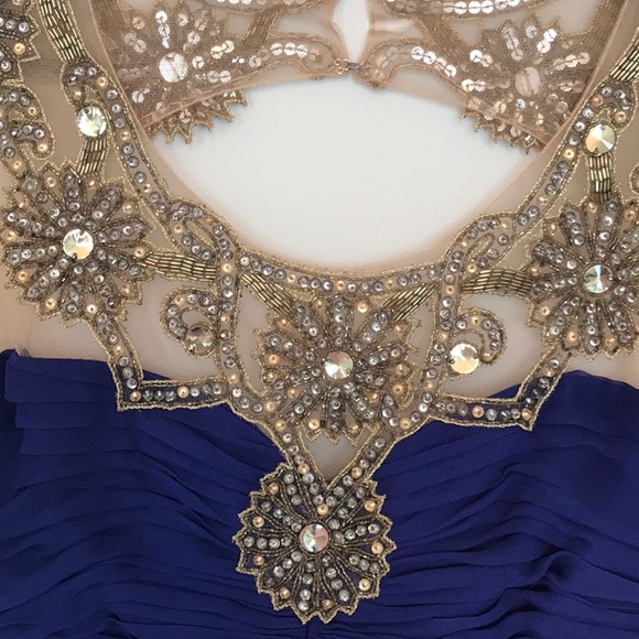 Marchesa Notte Evening dress Royal Blue - Picture 3 of 7